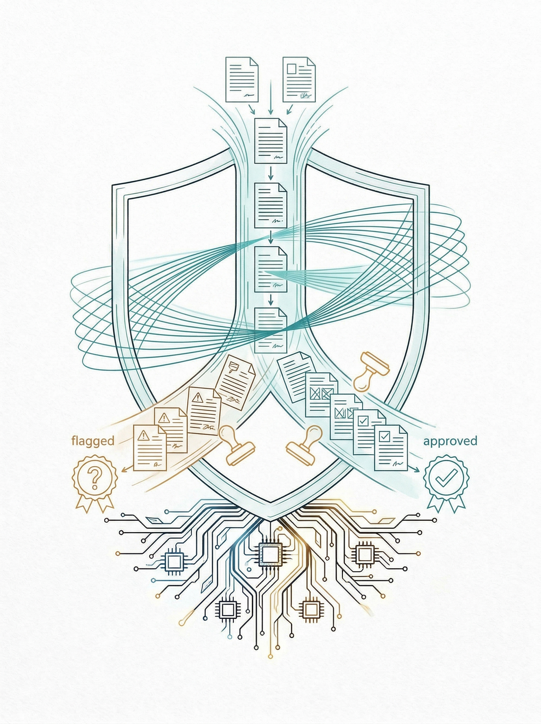 五个 AI Agent 围坐辩论的核保议会