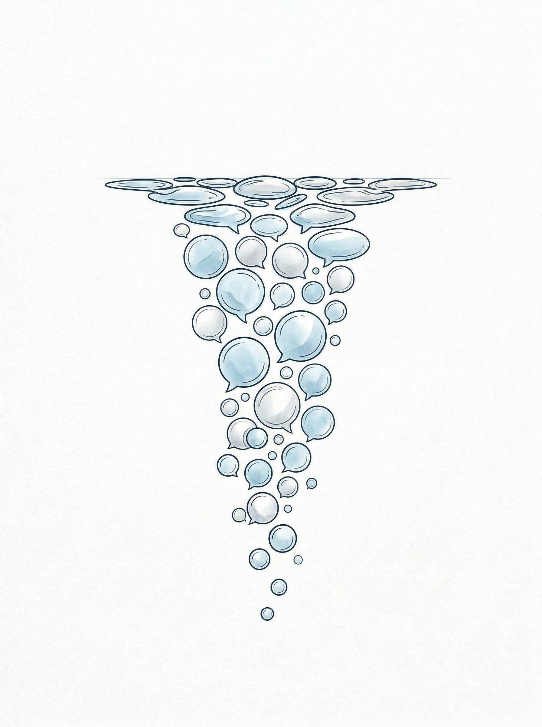 纯聊天AI伴侣撞上天花板的概念插画