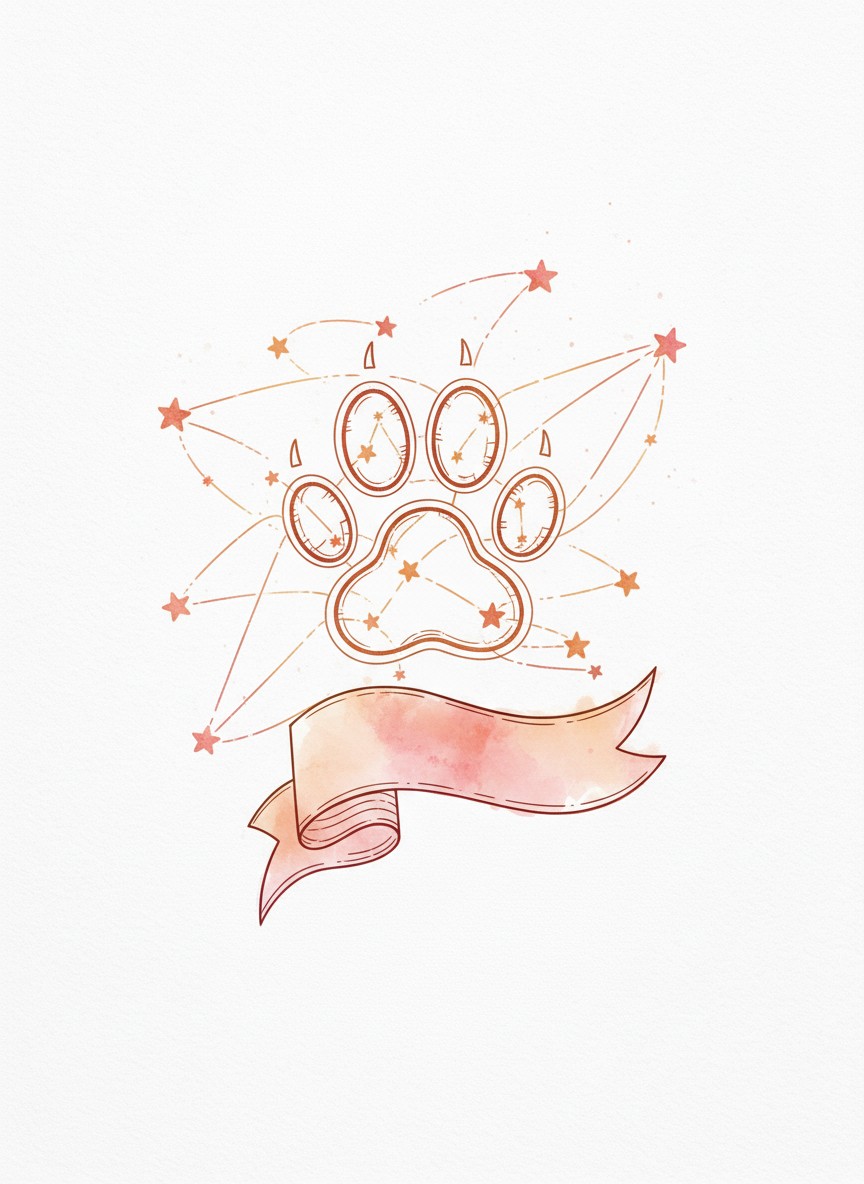 AI 算命与传统命理融合的神秘插画