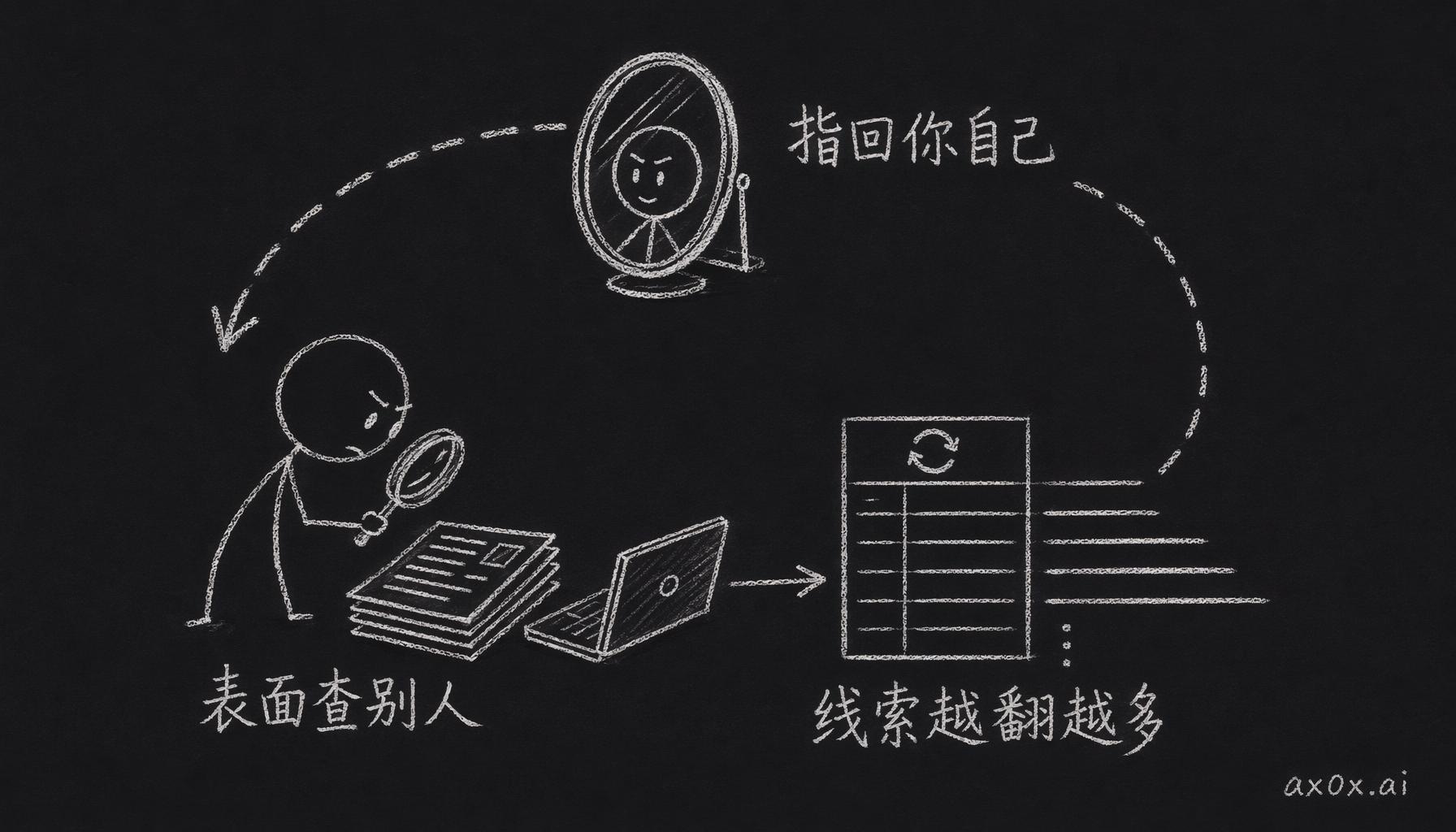 表面在查别人，线索越翻越多，最后这张表把问题指回玩家自己。
