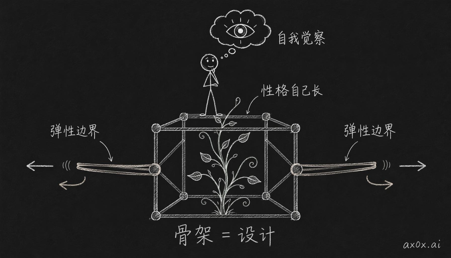 好的性格系统：底层用设计管骨架、弹性边界和自我觉察，性格本身在这个框架里自己长