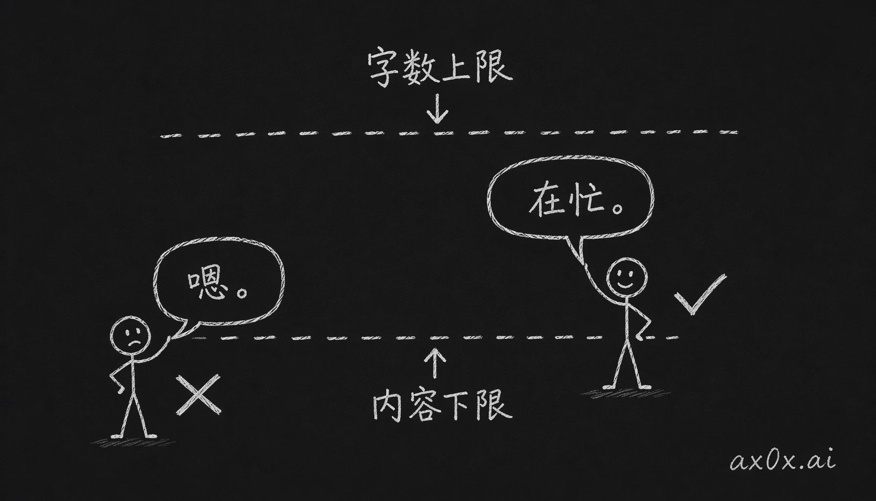 裁剪既要有字数上限也要有内容下限，太短到答非所问就被下限守卫挡回。