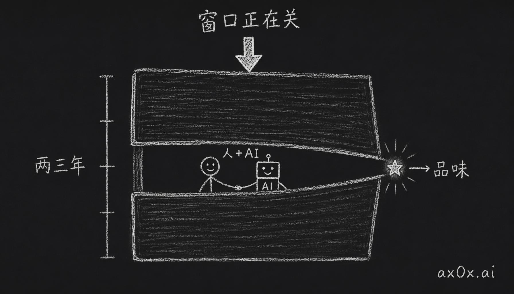 人加 AI 强过纯 AI 的半人马窗口现在还开着但正在关，最后只剩品味这条护城河