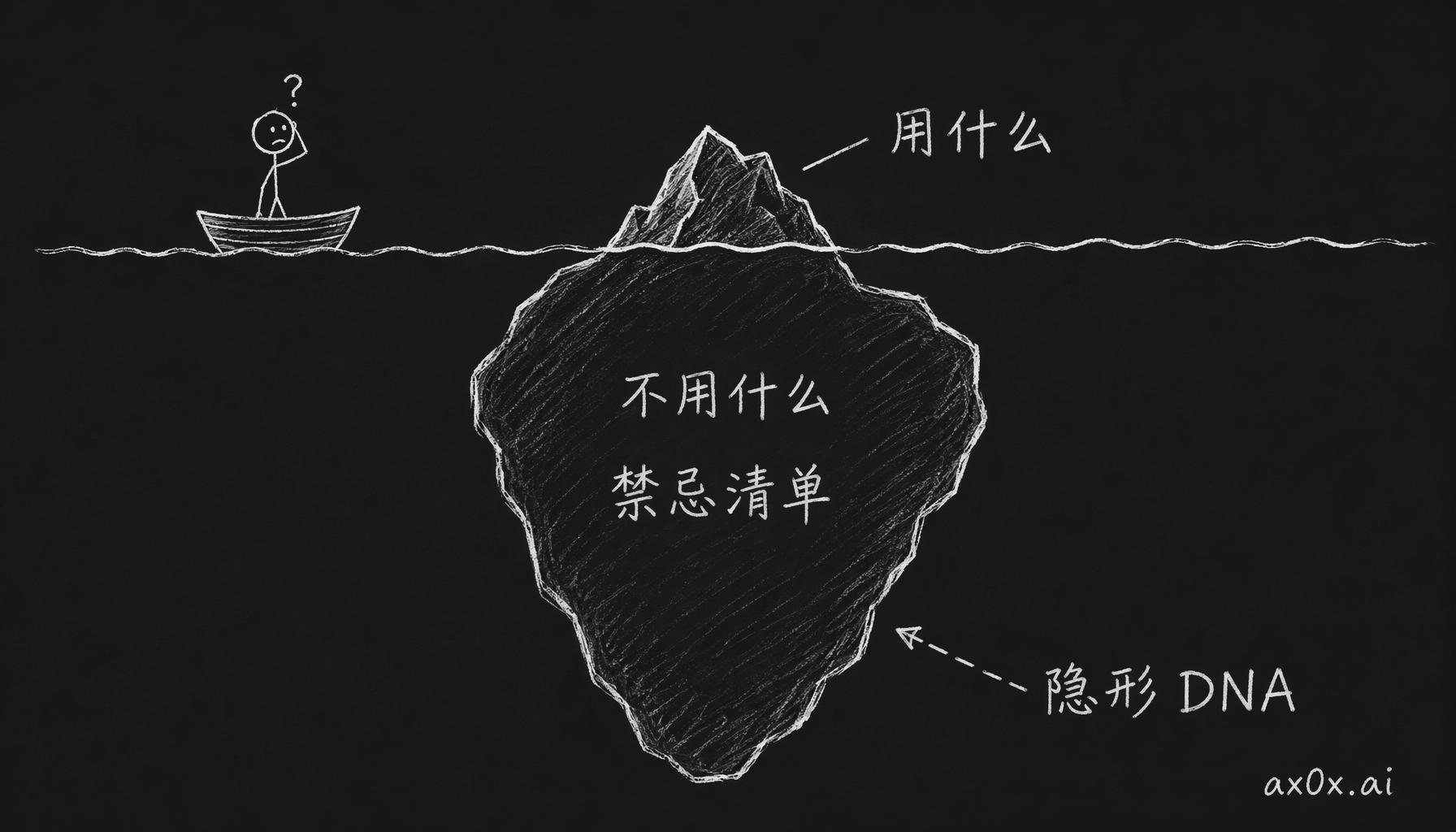 定义一个作者风格的不是他用什么，而是他拒绝用什么——水面下看不见的禁忌清单才是隐形 DNA