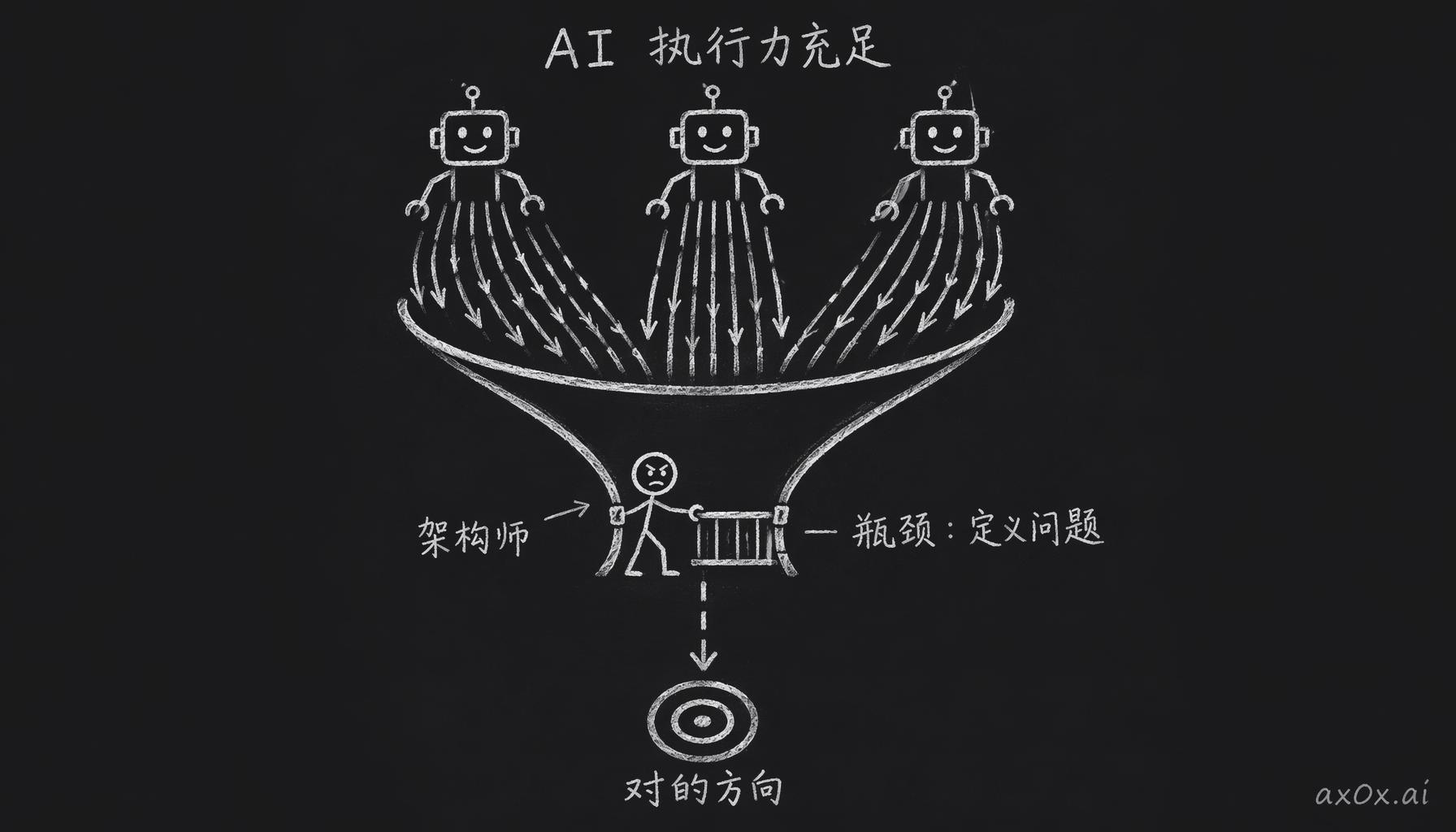 AI 执行力充足，真正的瓶颈从「怎么做」挪到了「定义做什么」这一层