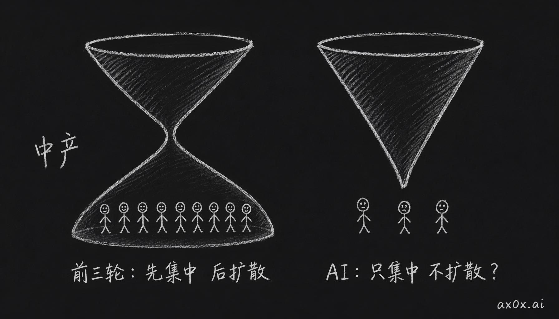前三轮先集中后扩散，AI 可能只集中不扩散