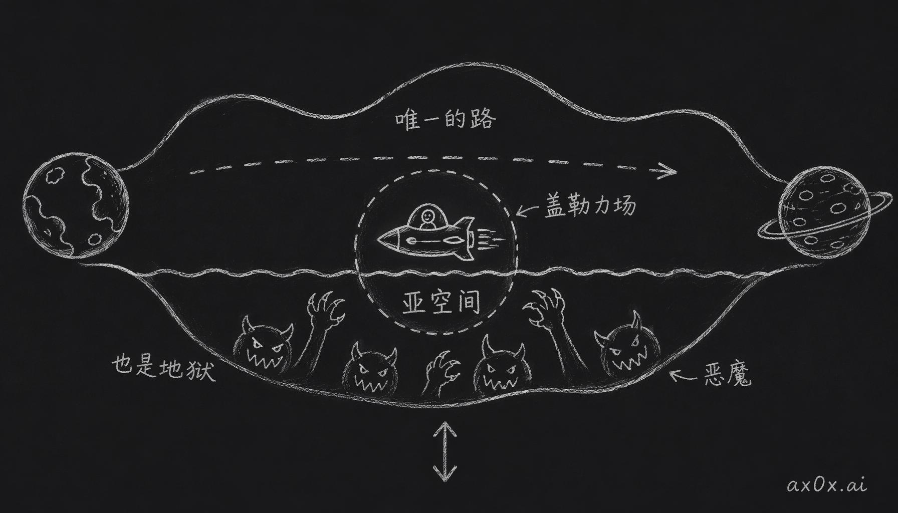 亚空间既是压缩星际距离的唯一航道又是恶魔横行的地狱，飞船只靠一层脆弱的盖勒力场求生