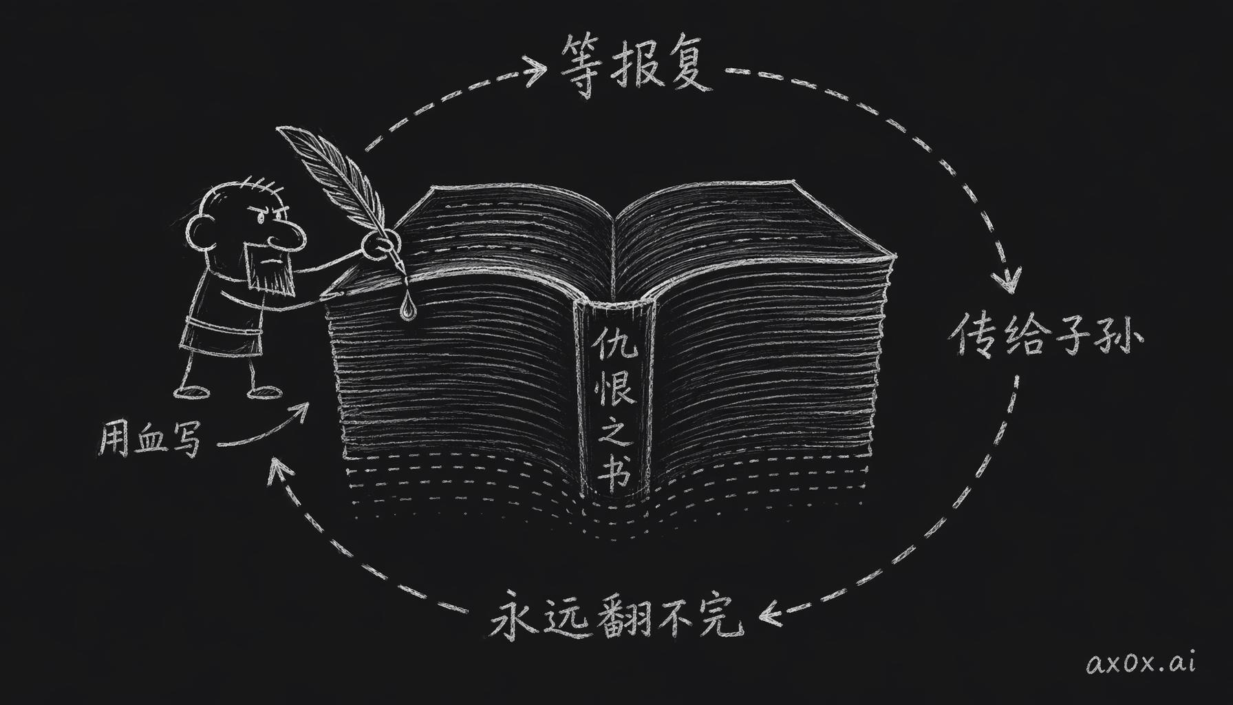 矮人的仇恨之书如何变成一个永不清空的循环——用血写下、等待报复、传给子孙、账永远还开着。