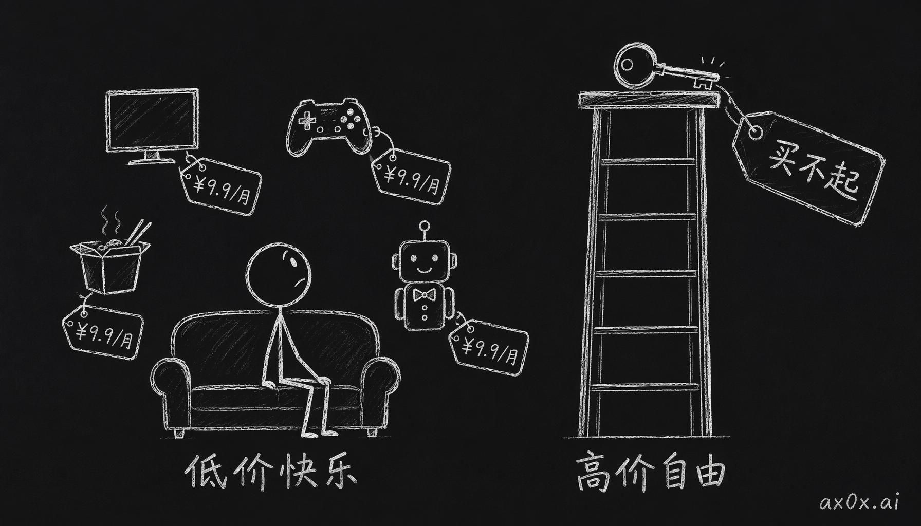低价快乐 + 高价自由